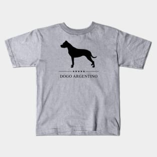 Dogo Argentino Black Silhouette Kids T-Shirt